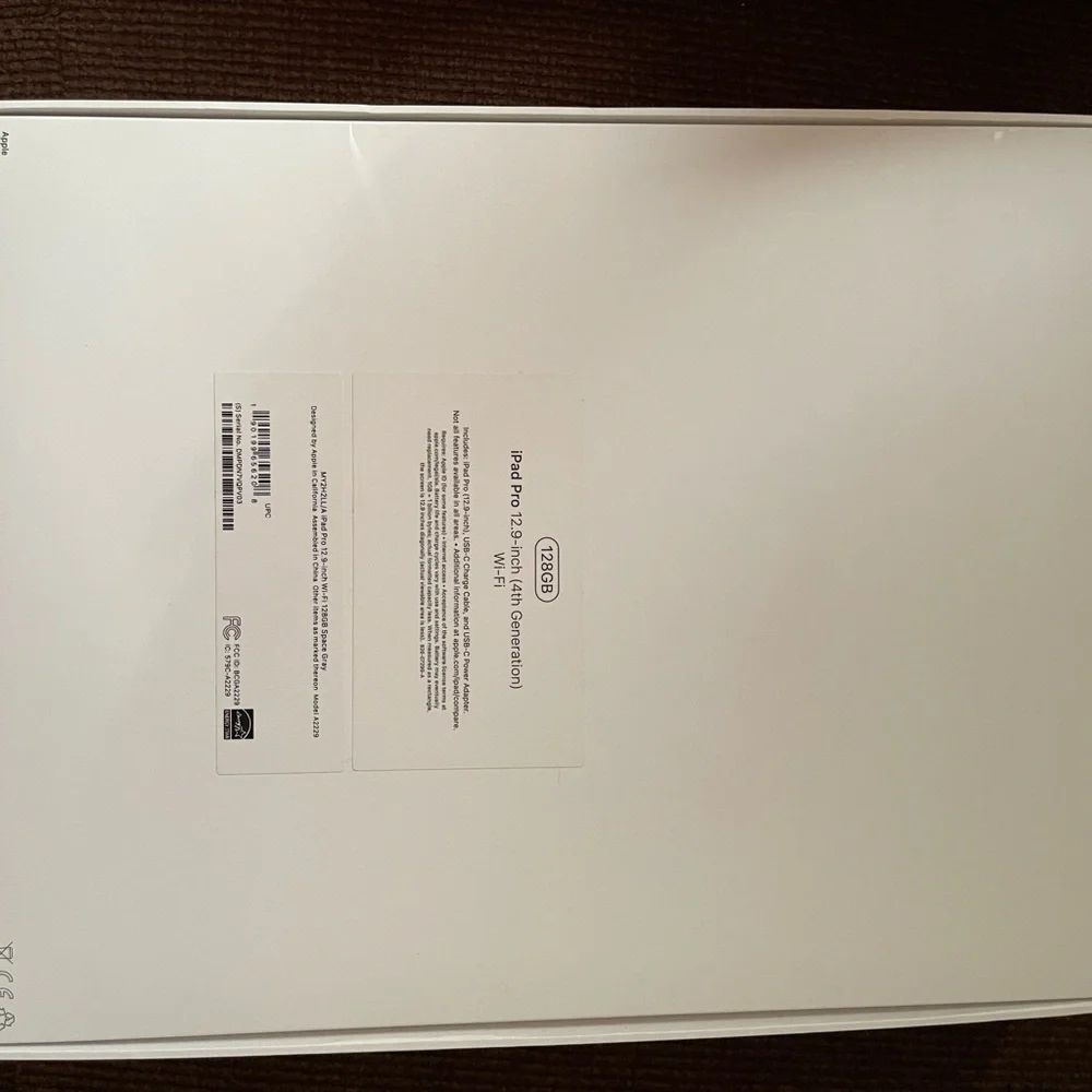 Apple IPad 12.9” New Empty Box.